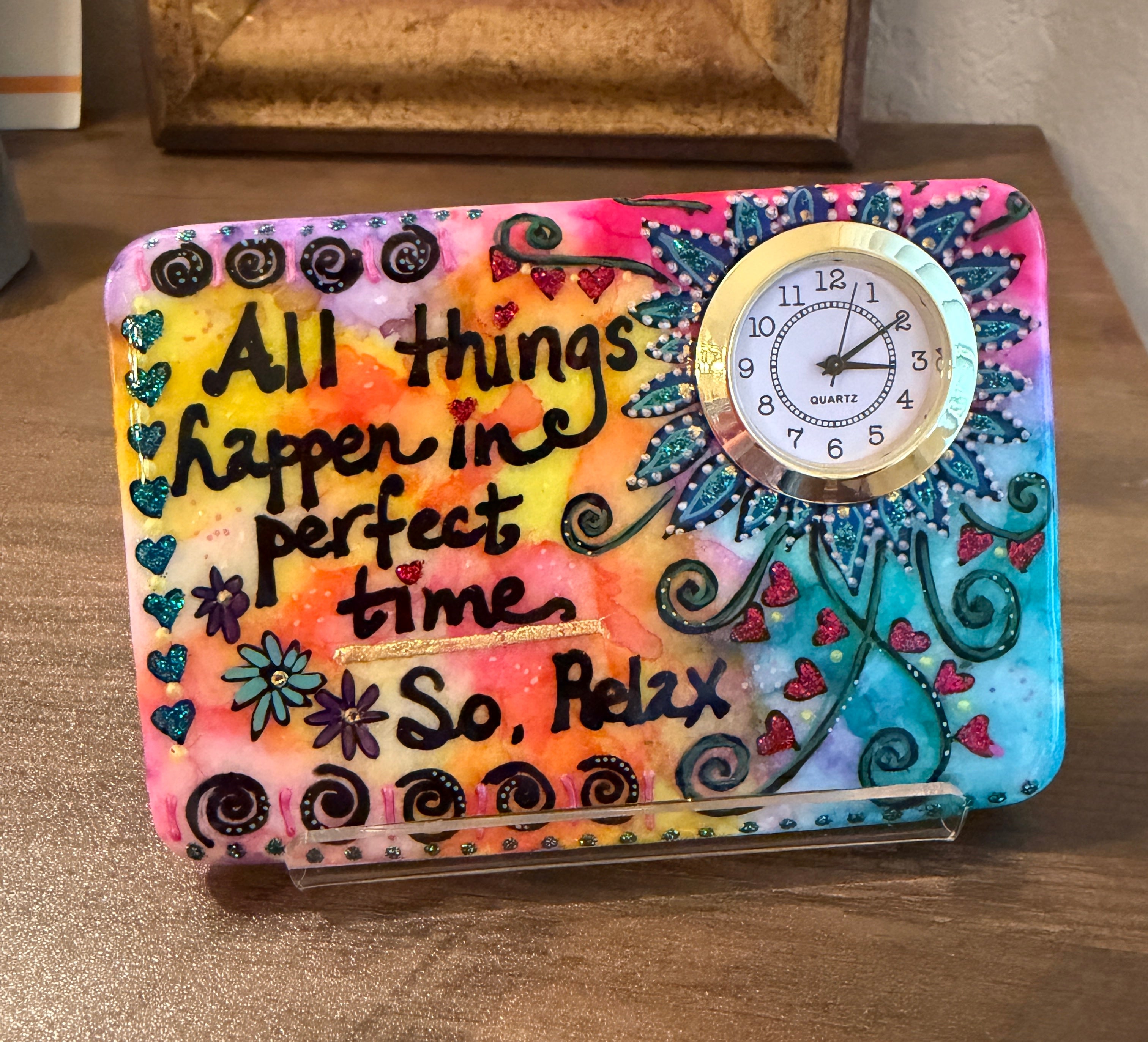 Desk Clock: All Things Happen in Perfect Time...