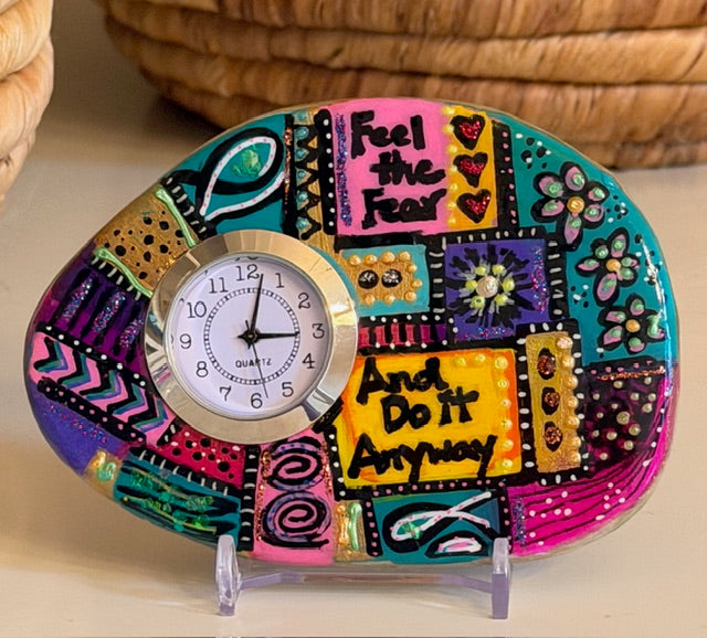 Greek Marble Clock: Feel The Fear and Do It Anyway