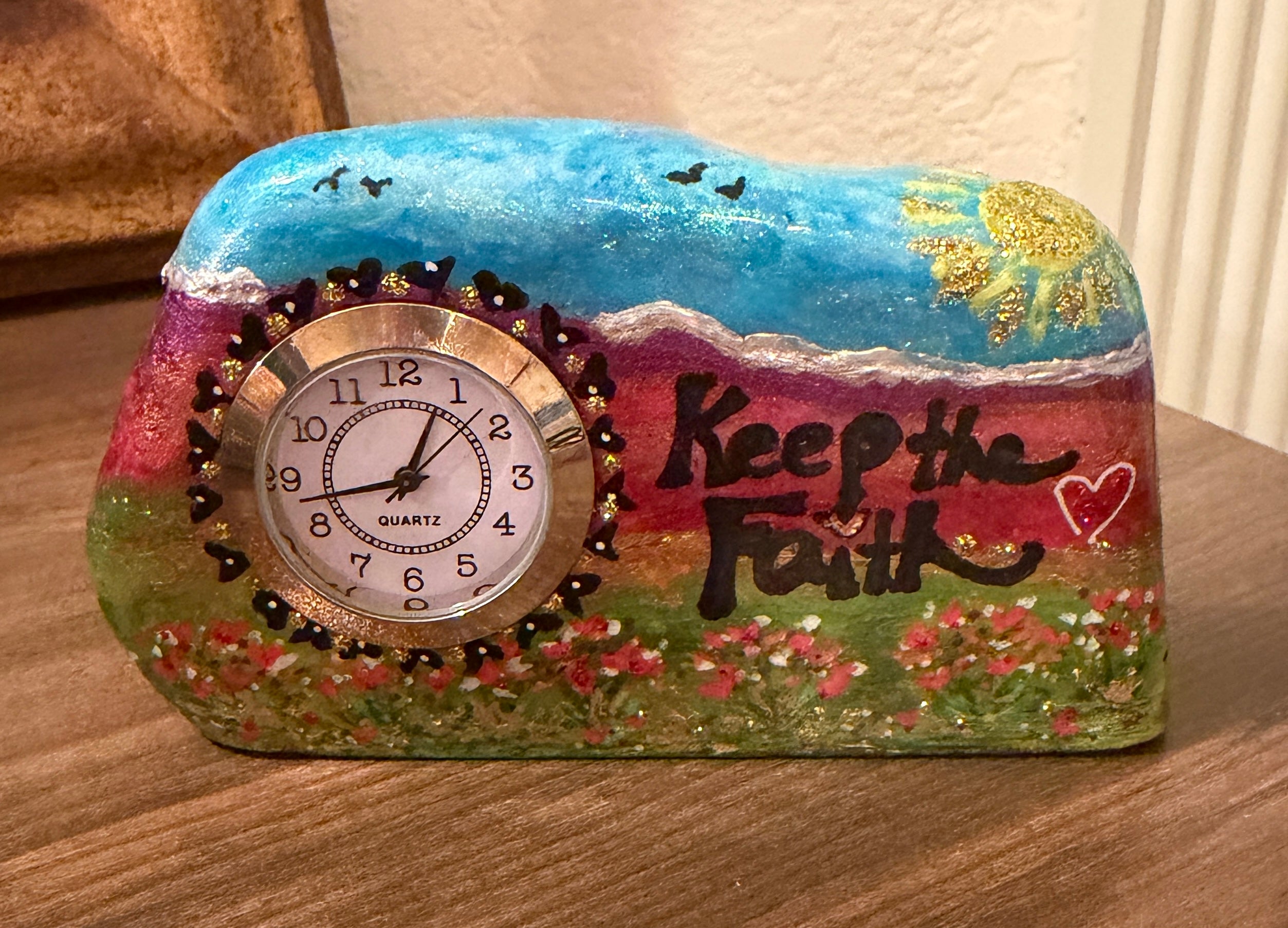 Clock: Keep the Faith – Kindness Stones