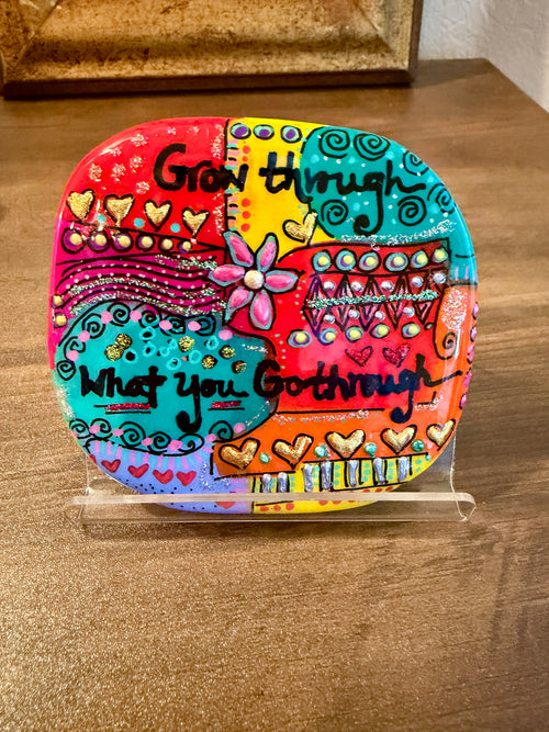 Desk Stone: Grow Through What You Go Through