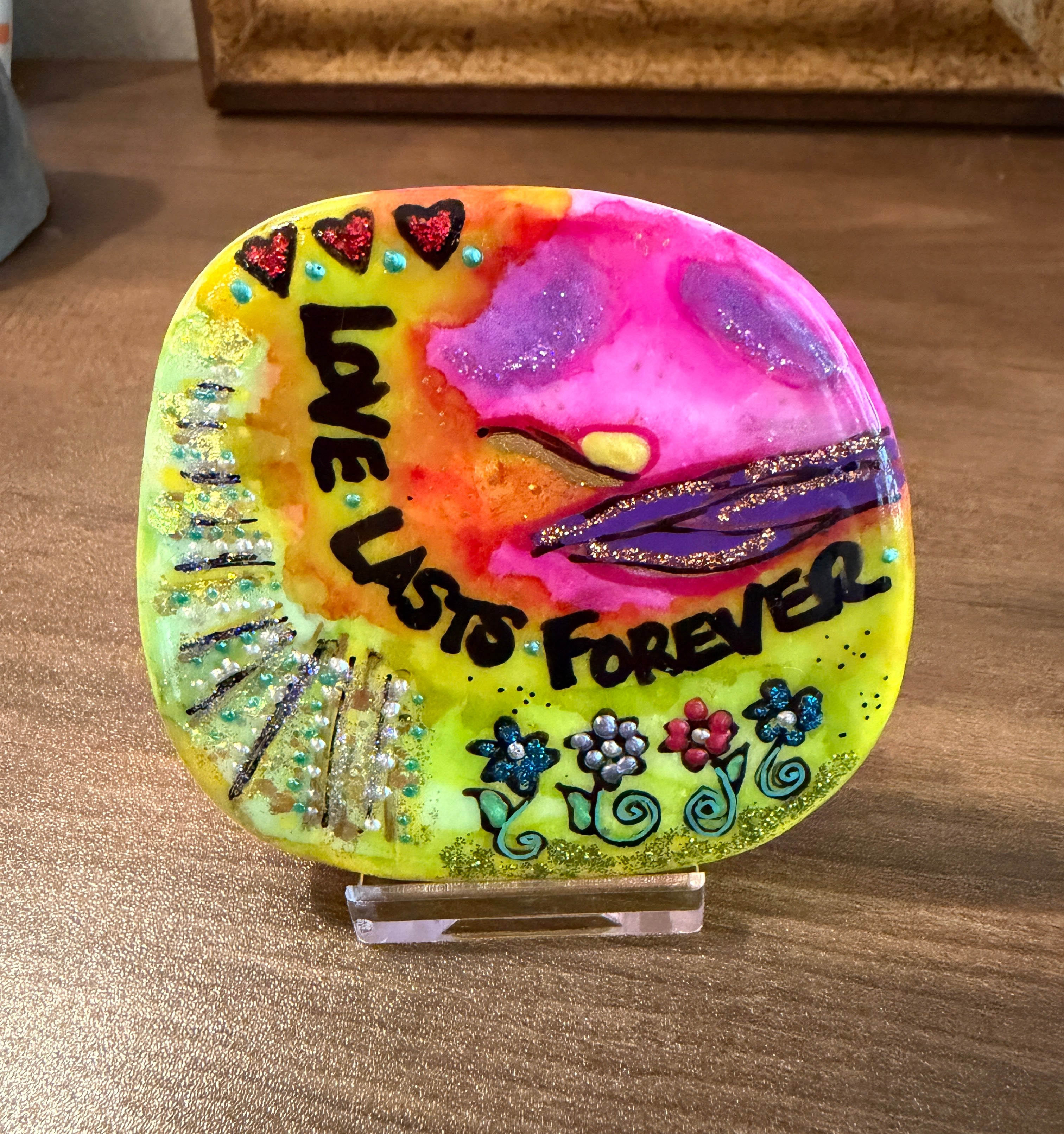 Desk Stone: Love Lasts Forever