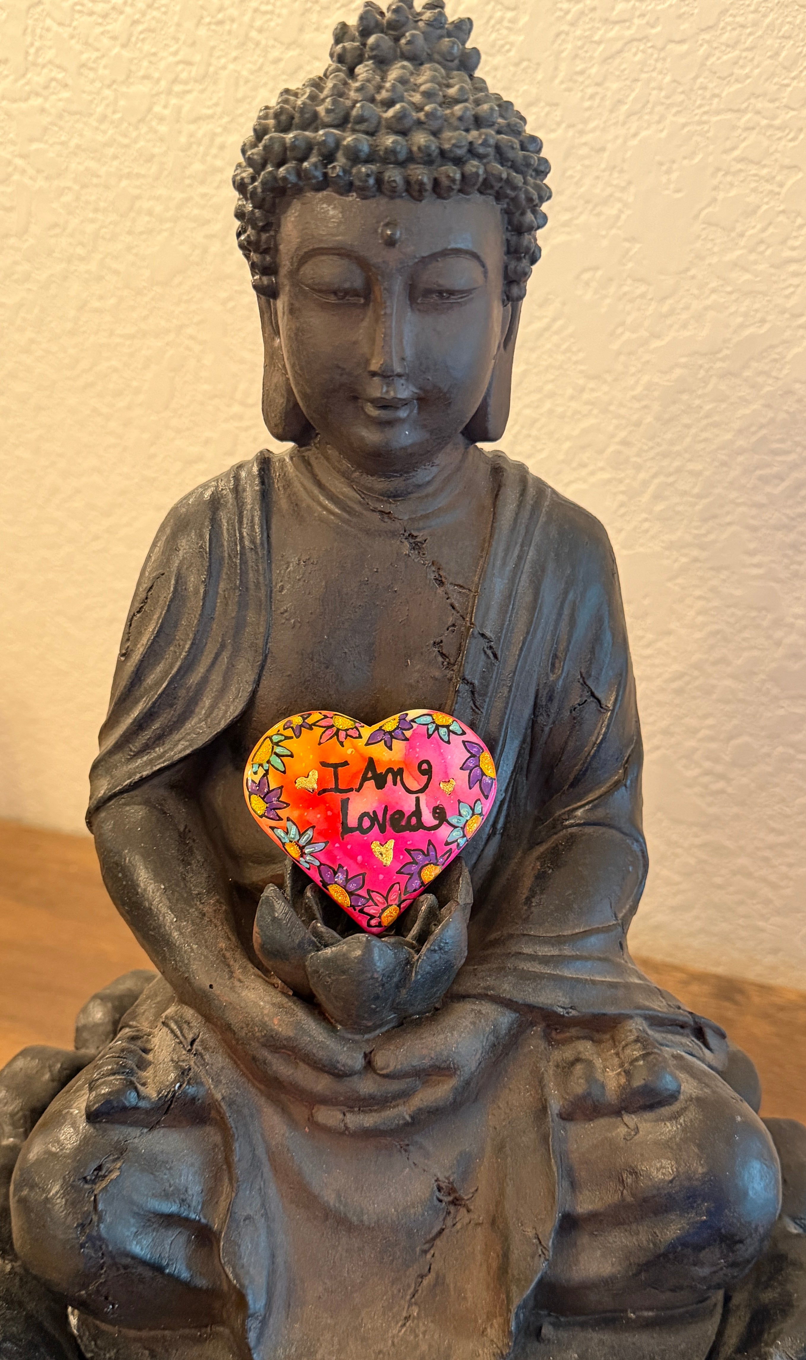 Greek Marble Magnet: I Am Loved