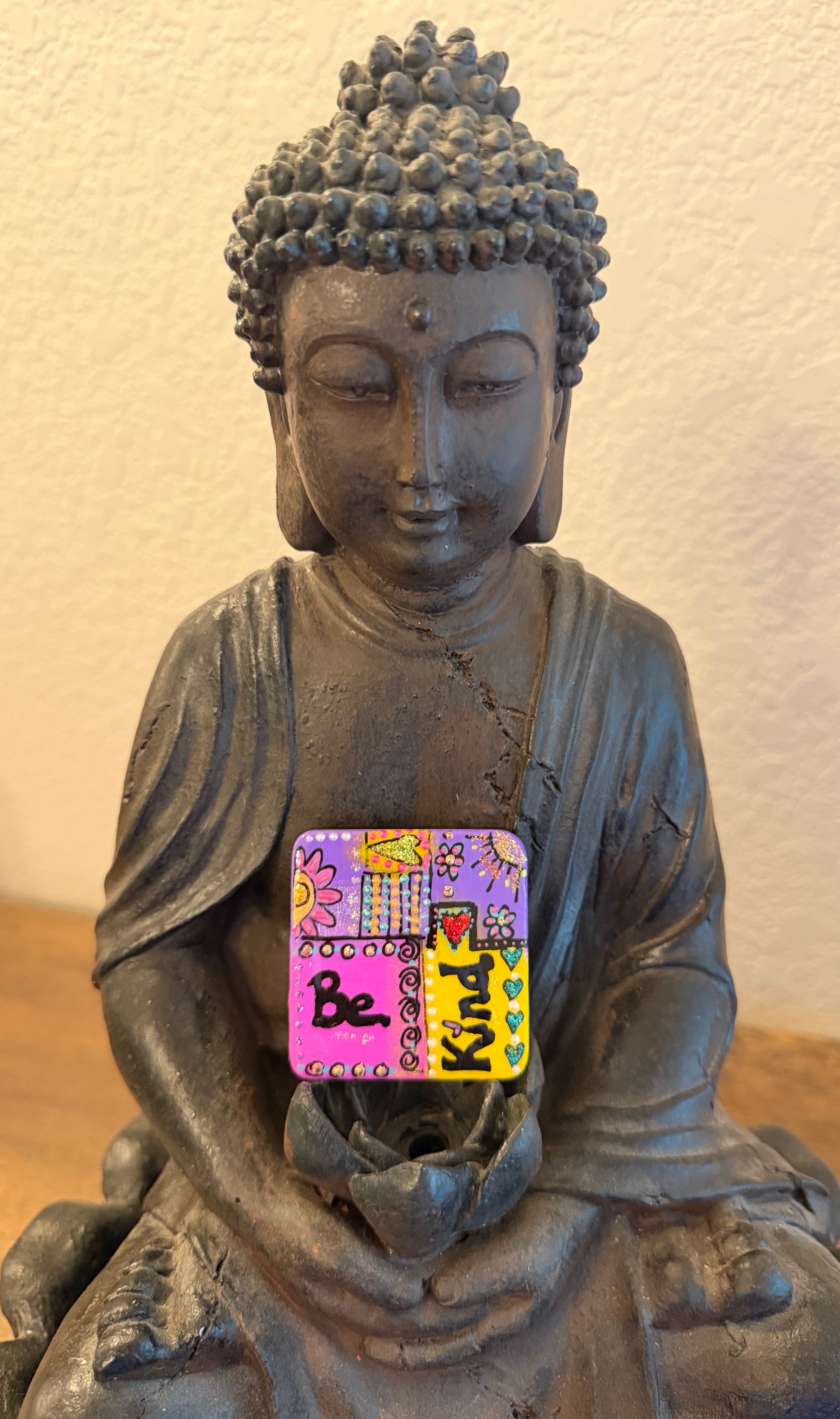 Greek Marble Magnet: Be Kind